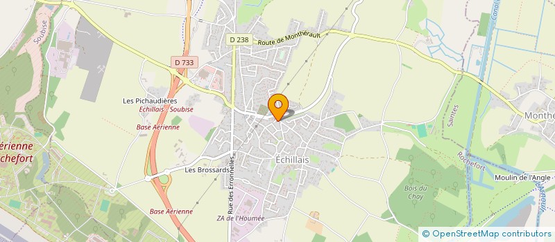 localisation de l'entreprise SCI LE GROS CHENE  ECHILLAIS