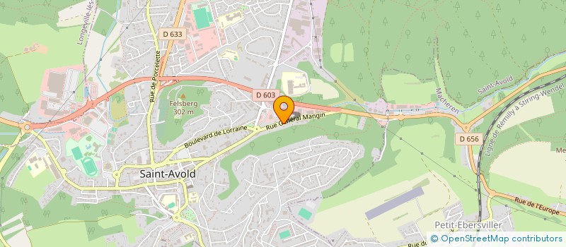 localisation de l'entreprise SCI LE GROS HETRE 1  SAINT-AVOLD