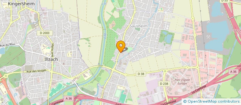 localisation de l'entreprise SCI LE GROUPE  SAUSHEIM