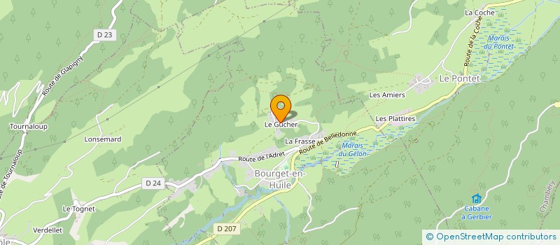 localisation de l'entreprise SCI LE GUCHER  BOURGET-EN-HUILE