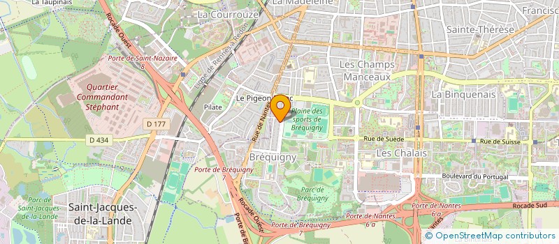 localisation de l'entreprise SCI LE GUE  RENNES