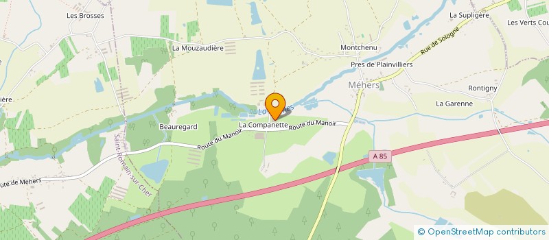 localisation de l'entreprise SCI LE GUE DU MATIN  MEHERS