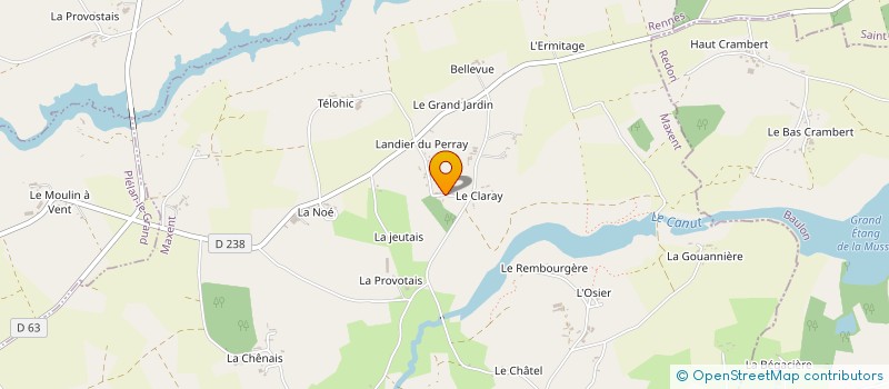 localisation de l'entreprise SCI LE GUEHENNEC SONNIC  TREFFENDEL