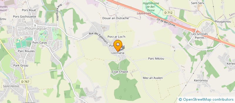 localisation de l'entreprise SCI LE GUELLOU  PLOUMAGOAR