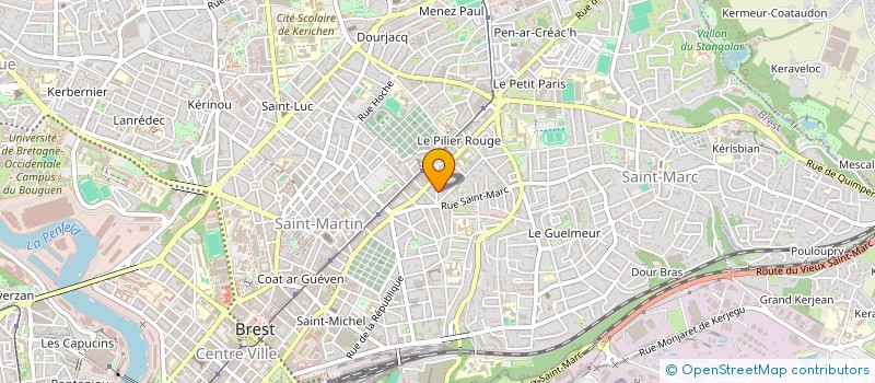 localisation de l'entreprise SCI LE GUEN CASTILLO  BREST