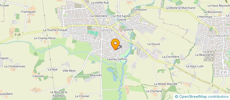 localisation de l'entreprise SCI  LE GUERIZEC  GEVEZE