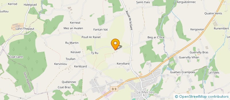 localisation de l'entreprise SCI LE GUERN  LE MERZER