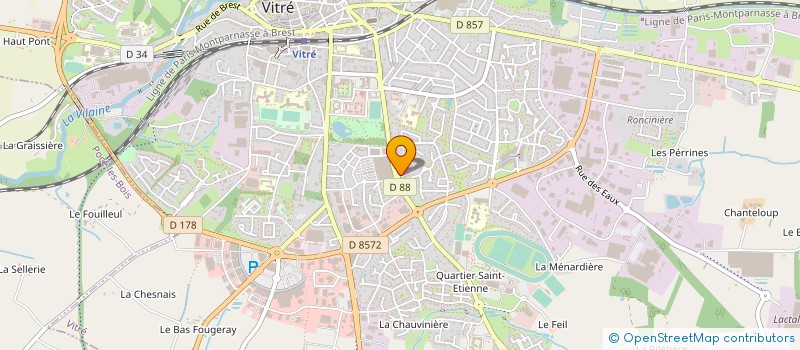 localisation de l'entreprise SCI LE GUET  VITRE