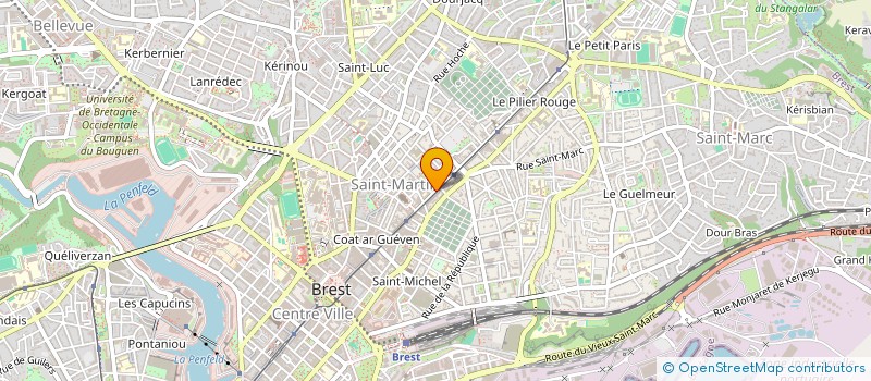 localisation de l'entreprise SCI LE GUEVEL-LE BOLLOCH  BREST