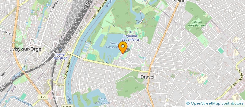 localisation de l'entreprise SCI LE GUI à DRAVEIL