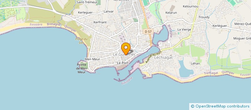 localisation de l'entreprise SCI LE GUIL  GUILVINEC
