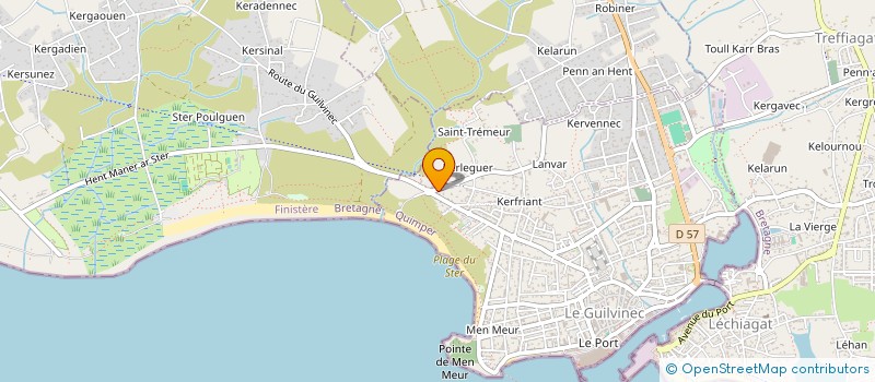 localisation de l'entreprise SCI LE GUIL  GUILVINEC