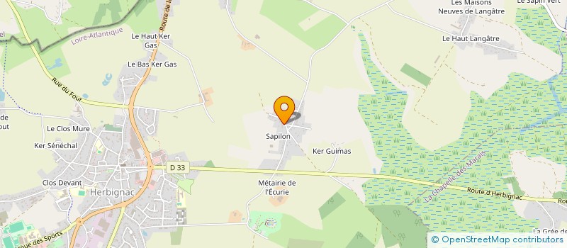 localisation de l'entreprise SCI LE GUIL à HERBIGNAC