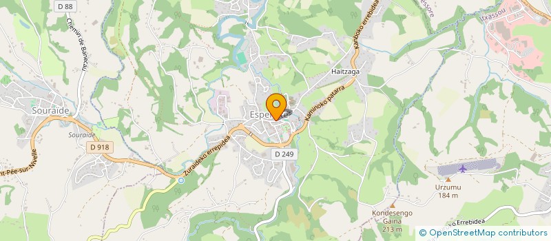 localisation de l'entreprise SCI LE GUILLEMOT ESPELETTE  ESPELETTE