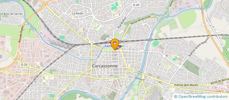 localisation de l'entreprise SCI LE GUILLERMIC à CARCASSONNE