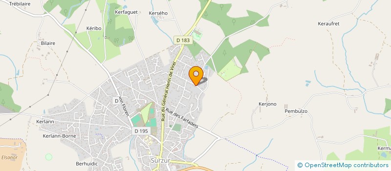 localisation de l'entreprise SCI LE GUYADEC  SURZUR