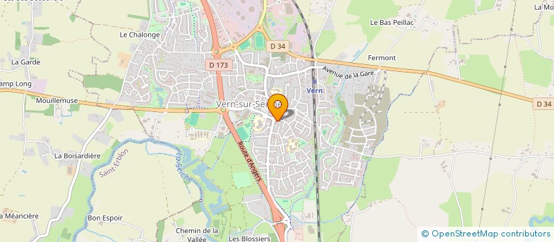 localisation de l'entreprise SCI LE GUYADER IMMO  VERN-SUR-SEICHE