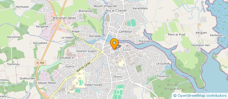 localisation de l'entreprise SCI LE HAFFOND  PONT-L'ABBE