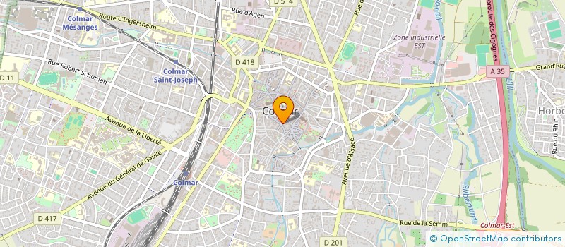 localisation de l'entreprise SCI  LE HAGUENECK  COLMAR