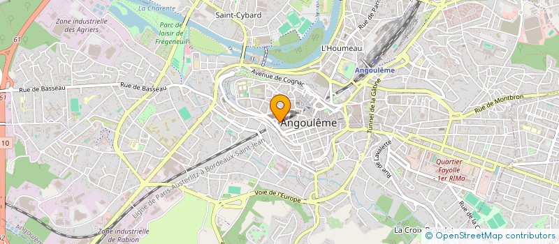 localisation de l'entreprise SCI LE HAILLAN à ANGOULEME