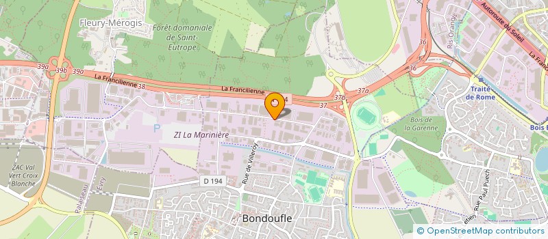 localisation de l'entreprise SCI LE HALAGE à BONDOUFLE