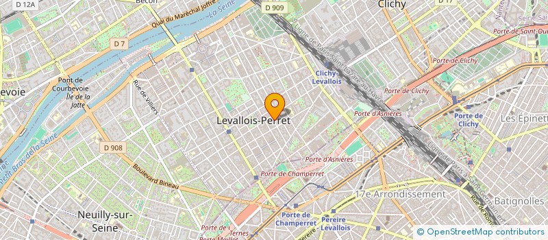 localisation de l'entreprise SCI LE HAMEAU à LEVALLOIS-PERRET