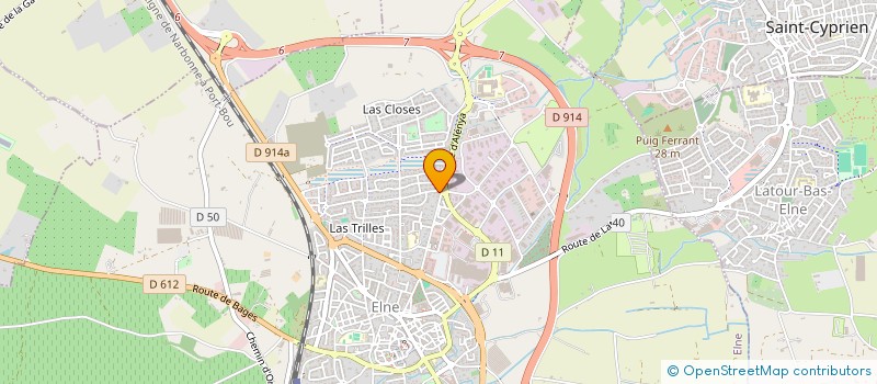 localisation de l'entreprise SCI LE HAMEAU  ELNE