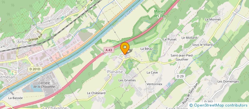 localisation de l'entreprise SCI LE HAMEAU  PLANAISE