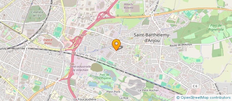 localisation de l'entreprise SCI LE HAMEAU  SAINT-BARTHELEMY-D'ANJOU