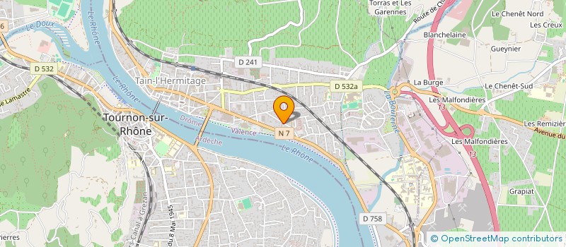 localisation de l'entreprise SCI LE HAMEAU DE CHANTECLER  TAIN-L'HERMITAGE