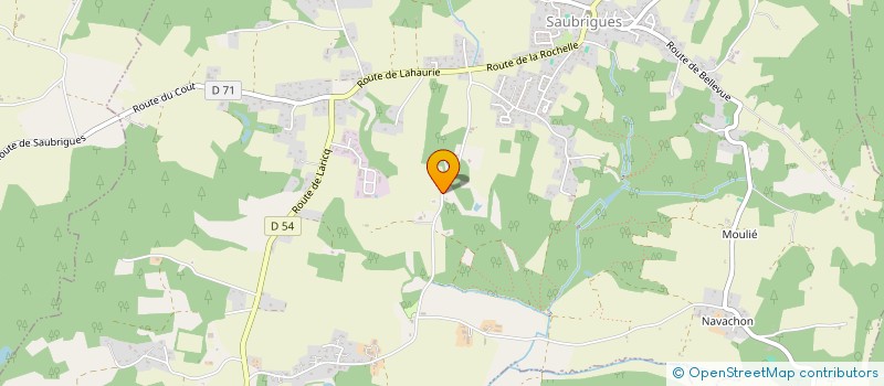 localisation de l'entreprise SCI LE HAMEAU DE HONDECAMP  SAUBRIGUES