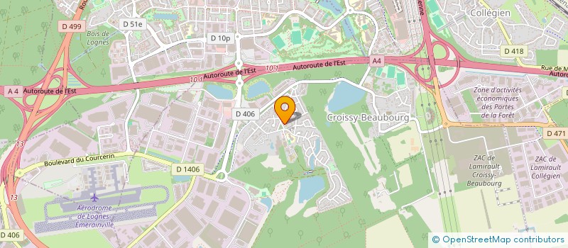 localisation de l'entreprise SCI LE HAMEAU DE LA BELLE CROIX  CROISSY-BEAUBOURG