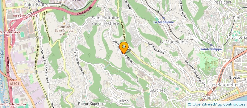 localisation de l'entreprise SCI LE HAMEAU DE LA CANEPETIERE à NICE