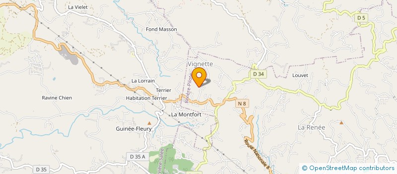 localisation de l'entreprise SCI LE HAMEAU DE LA COLLINE  RIVIERE-PILOTE