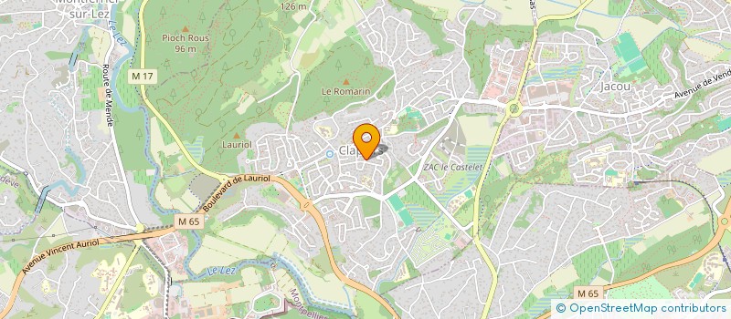 localisation de l'entreprise SCI LE HAMEAU DE NATISACLAND  CLAPIERS