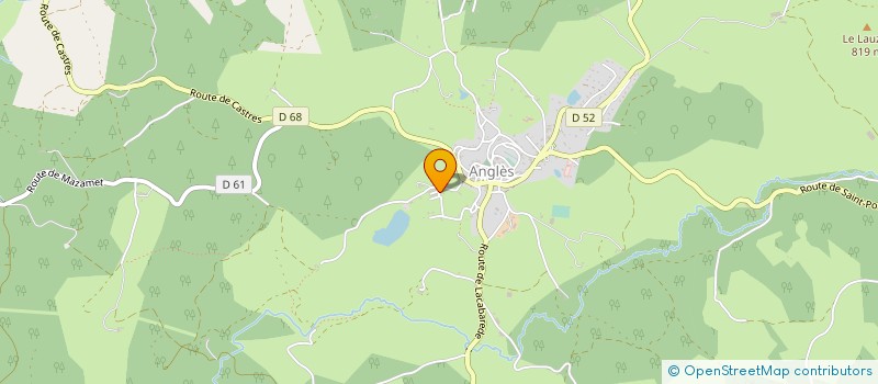 localisation de l'entreprise SCI LE HAMEAU FORESTIER à ANGLES