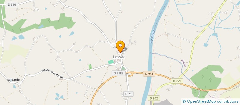 localisation de l'entreprise SCI LE HAMEAU SP à LESSAC