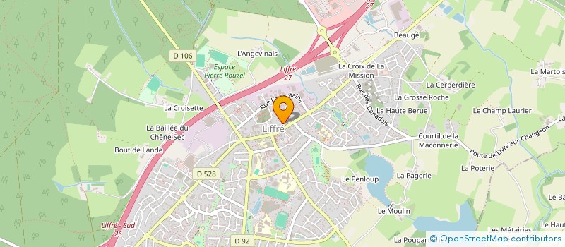 localisation de l'entreprise SCI LE HAMS  LIFFRE