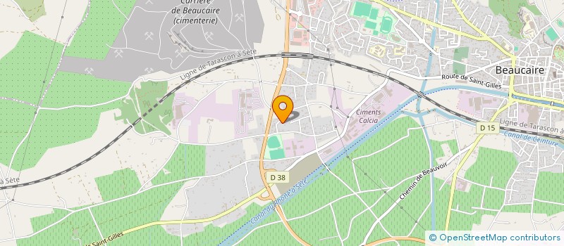 localisation de l'entreprise SCI LE HANGAR  BEAUCAIRE