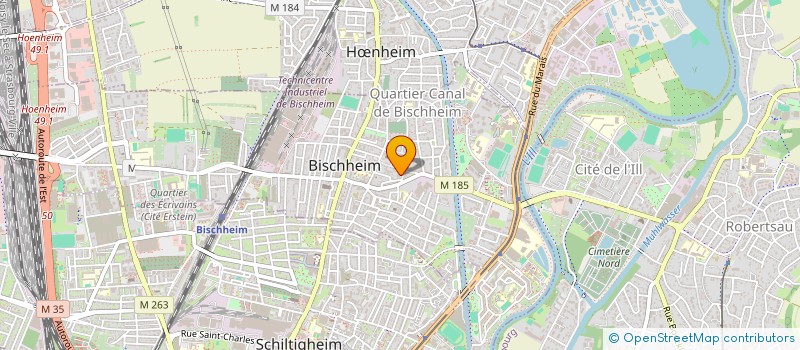 localisation de l'entreprise SCI LE HANGAR  BISCHHEIM