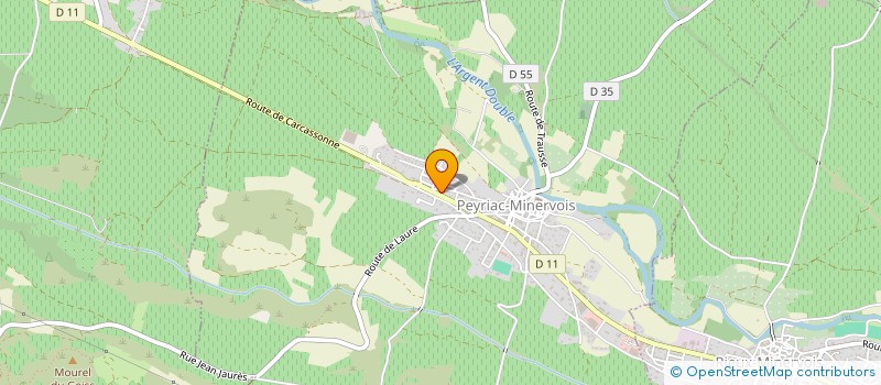 localisation de l'entreprise SCI LE HANGAR  PEYRIAC-MINERVOIS