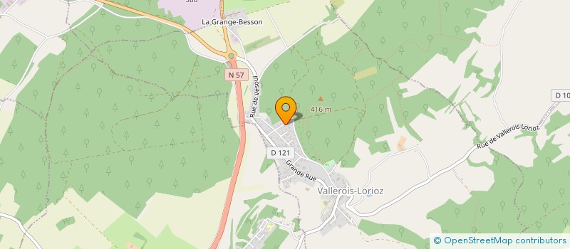 localisation de l'entreprise SCI LE HANOUT  VALLEROIS-LORIOZ