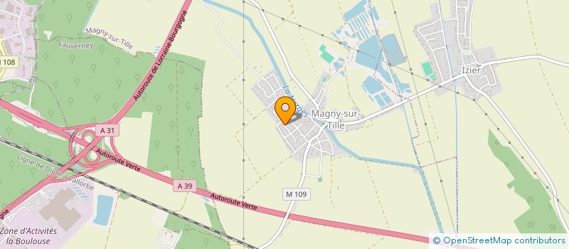 localisation de l'entreprise SCI LE HARDI  MAGNY-SUR-TILLE