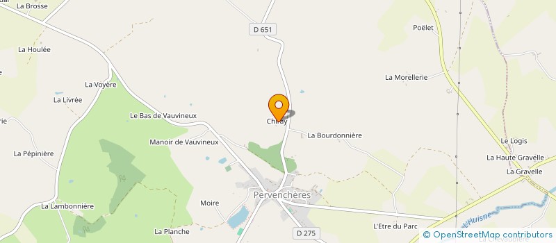 localisation de l'entreprise SCI LE HAUT CHIRAY à PERVENCHERES