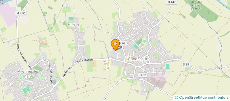 localisation de l'entreprise SCI LE HAUT DE MARCQ  GONDECOURT