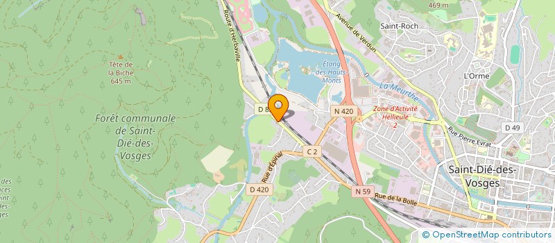 localisation de l'entreprise SCI LE HAUT DES AIGUISETTES  MOYENMOUTIER