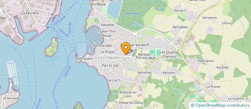 localisation de l'entreprise SCI LE HAUT DU LOCH  LOCMIQUELIC