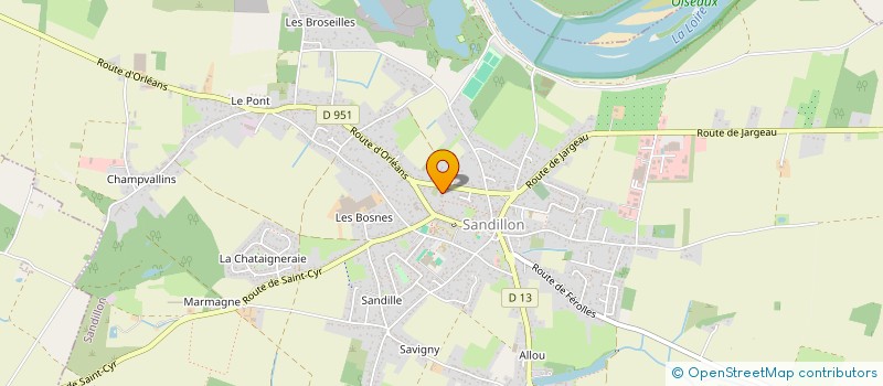 localisation de l'entreprise SCI LE HAUT DU NICHET à SANDILLON