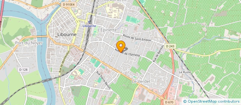 localisation de l'entreprise SCI LE HAUT DU PALAIS  LIBOURNE