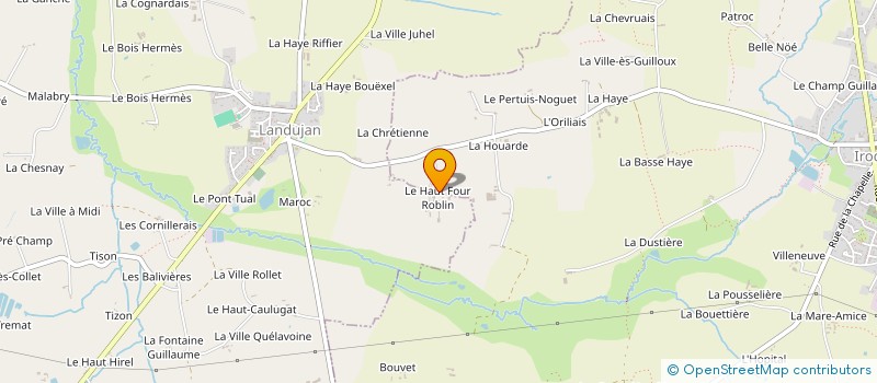 localisation de l'entreprise SCI LE HAUT FOUR ROBLIN  LANDUJAN